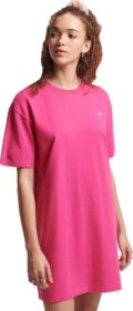Superdry Code Essential Dress Pinkki XL Nainen