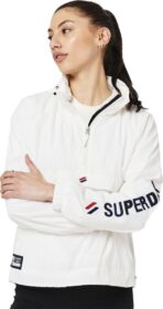 Superdry Code Essential Graphic Ovhead Jacket Valkoinen L Nainen