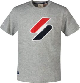 Superdry Code Logo Che Short Sleeve T-shirt Harmaa S Mies