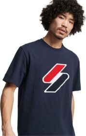 Superdry Code Sl Chenille T-shirt Sininen XS Mies