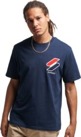 Superdry Code Sl Classic Apq T-shirt Sininen S Mies