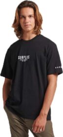 Superdry Code Surplus Loose T-shirt Musta M Mies