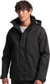 Superdry Code Xpd Shell Jacket Musta S Mies
