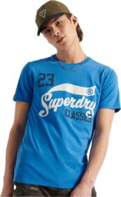 Superdry Collegiate Graphic 185 Short Sleeve T-shirt Sininen S Mies