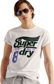 Superdry Collegiate Graphic 185 Short Sleeve T-shirt Valkoinen S Mies