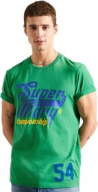 Superdry Collegiate Graphic 185 Short Sleeve T-shirt Vihreä M Mies