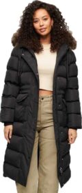 Superdry Everest Faux Fur Longline Takki Kunnostettu