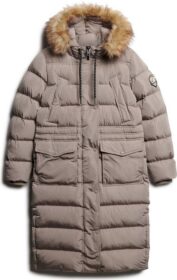 Superdry Everest Faux Fur Longline Takki Kunnostettu