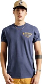 Superdry Heritage Mountain Relax Short Sleeve T-shirt Sininen S Mies