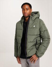 Superdry Hooded Sports Puffr Jacket Puffer-takit Olive