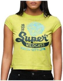Superdry Lyhythihainen t-paita Superdry  T-shirt  Varsity Burnout à manches courtes  EU S