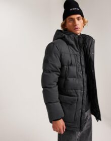 Superdry Mf Hooded Parka Toppatakit Charcoal