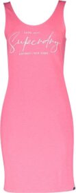 Superdry Mini Graphic Bodycon Short Dress Pinkki XS Nainen