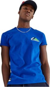 Superdry Mountain Sport Short Sleeve T-shirt Sininen S Mies