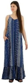 Superdry Pitkä mekko Superdry  Robe longue  sans manches multicolore  EU S
