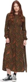 Superdry Printed Ls Smocked Pitkä Mekko Kunnostettu