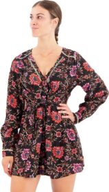 Superdry Printed V Tea Pitkähihainen Lyhyt Mekko