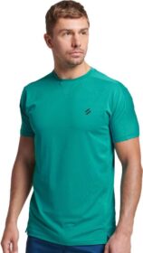 Superdry Run Short Sleeve T-shirt Vihreä 2XL Mies