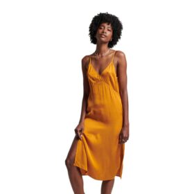 Superdry Satin Cami Slip Hihaton Midi-mekko