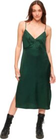 Superdry Satin Cami Slip Hihaton Midi-mekko
