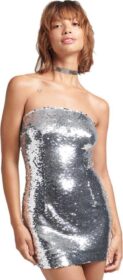 Superdry Sequin Bandeau Bodycon Mekko