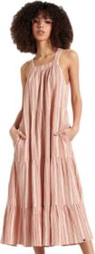 Superdry Sleeveless Embroidered Dress Pinkki XS Nainen