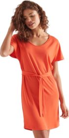 Superdry The Waist Mini Short Dress Oranssi XS Nainen