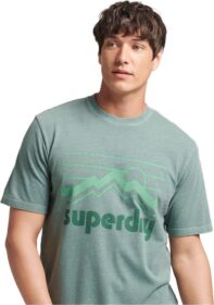 Superdry Vintage 90s Terrain Mw T-shirt Vihreä S Mies