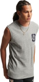 Superdry Vintage Athletic Vest T-shirt Harmaa XL Mies