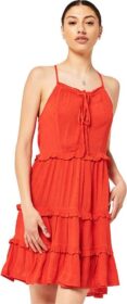 Superdry Vintage Broderie Cami Dress Punainen L Nainen