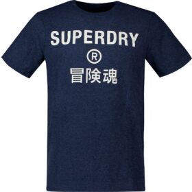 Superdry Vintage Corp Logo Marl T-shirt Sininen S Mies