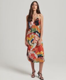 Superdry Vintage Midi Halter Slip Mekko