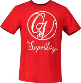 Superdry Vintage Ov Monogram T-shirt Punainen L Mies