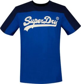 Superdry Vintage Vl College Mw T-shirt Sininen XS Mies