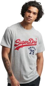 Superdry Vintage Vl Interest T-shirt Harmaa S Mies