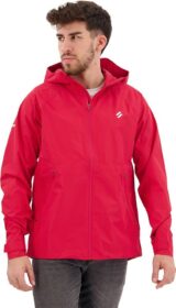 Superdry Waterproof Jacket Punainen L Mies