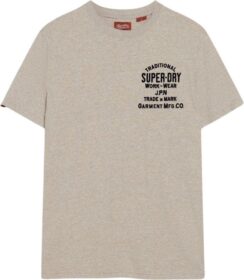 Superdry Workwear Flock Graphic Lyhythihainen T-paita