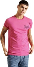 Superdry Workwear Graphic 185 Short Sleeve T-shirt Pinkki L Mies