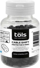 Tols Protector O-ring 1.1 Mm Shift Cable 200 Units Musta