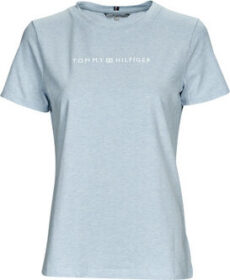 Tommy Hilfiger Lyhythihainen t-paita Tommy Hilfiger  REG FROSTED CORP LOGO C-NK SS  EU S