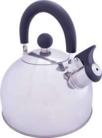 Vango Stainless Steel kettle with folding handle – Teenkeitin Koko 2 l, valkoinen