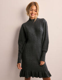 Vero Moda Harmaa – Vmvera Ls Short Knit Dress Vma