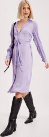 Vero Moda Kauluspaitamekot – Lavender – Vmdarcy Ls Calf Shirt Dress Vma – Mekot