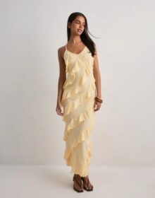 Vero Moda Keltainen – Vmicelyn Sl Ruffle Maxi Dress Exp