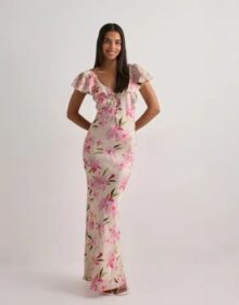 Vero Moda Kukallinen – Vmisabella Cap Sleeve Maxi Dress Ex