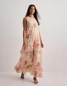 Vero Moda Kukallinen – Vmsanna Sl Highneck Maxi Dress Exp