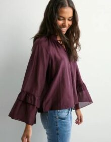 Vero Moda Punainen – Vmjenna 7/8 Frill Top Wvn Ga