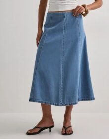 Vero Moda Sininen – Vmsigga Hr 7/8 A-Line Clr Denim Sk