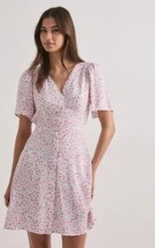 Vero Moda Vaaleanpunainen – Vmalba Ss Short Dress Wvn Ga Noos