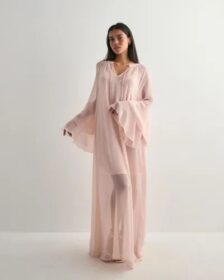 Vero Moda Vaaleanpunainen – Vmcamille Ls Frill Maxi Dress Wvn E